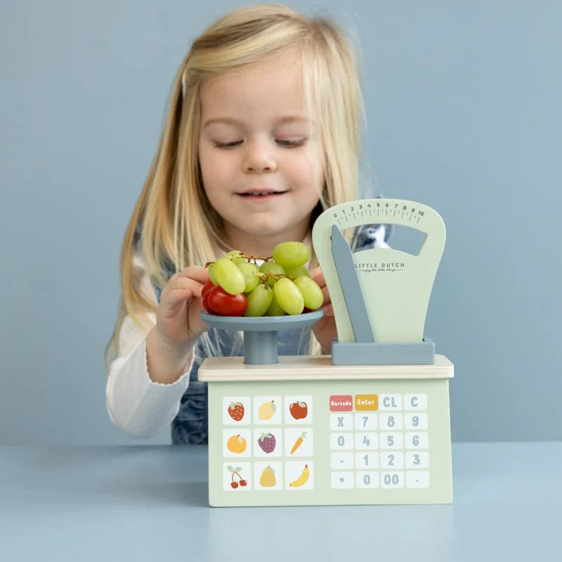 Wooden Weighing Scale Toy