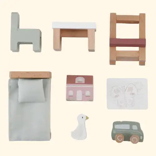 Wooden Doll’s House Children’s Room Expansion set