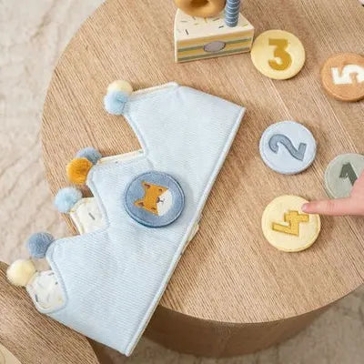 Blue Birthday Crown with Numbers