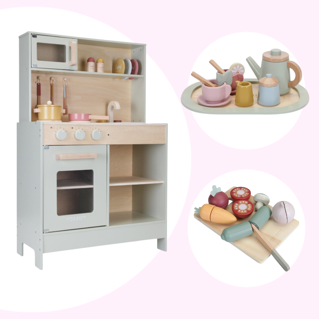 Play Kitchen Bundle 3pc Play Set Vegetables