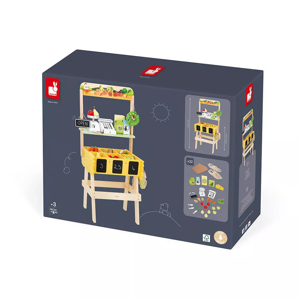 Wooden Food Market Stall