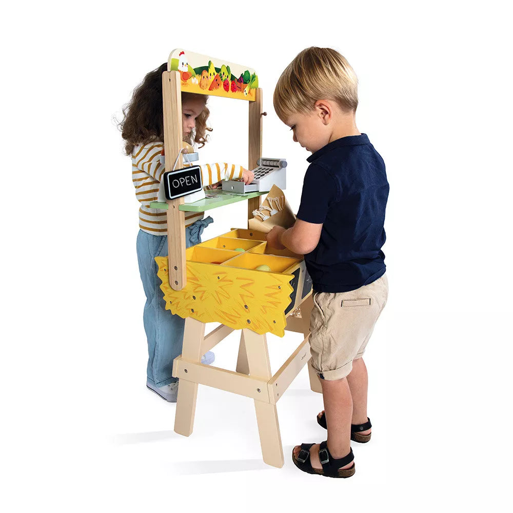 Wooden Food Market Stall