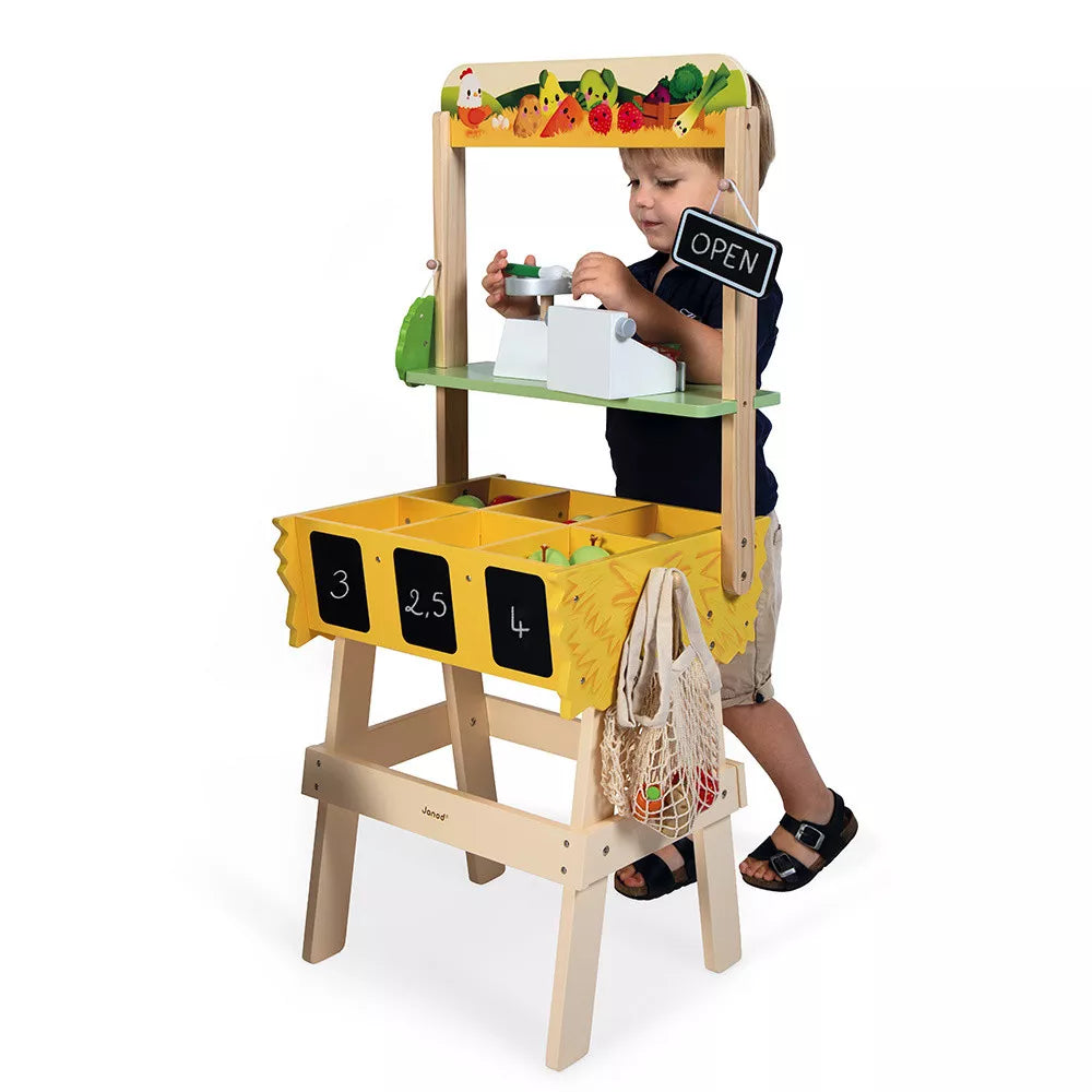 Wooden Food Market Stall