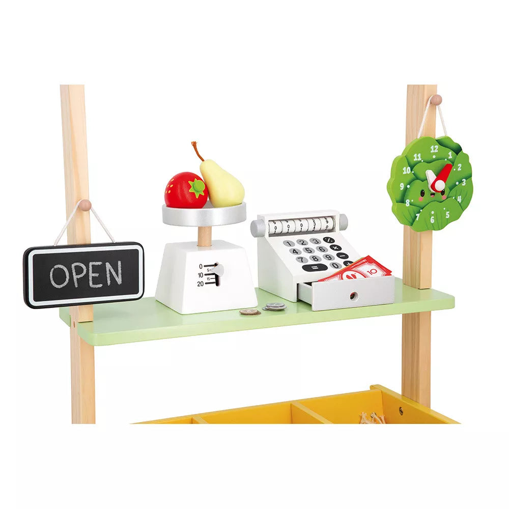 Wooden Food Market Stall