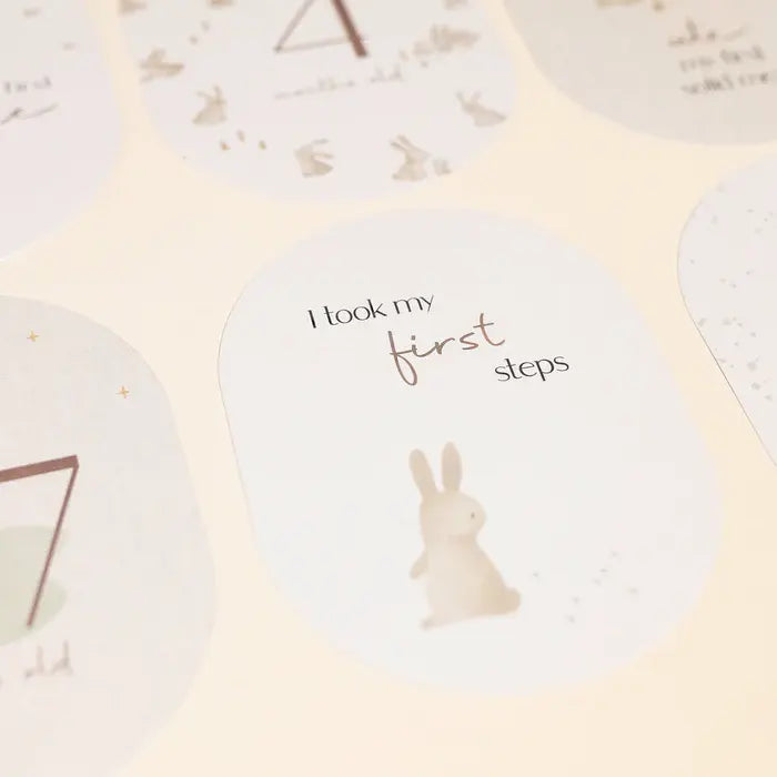 Baby Milestone Cards Baby Bunny