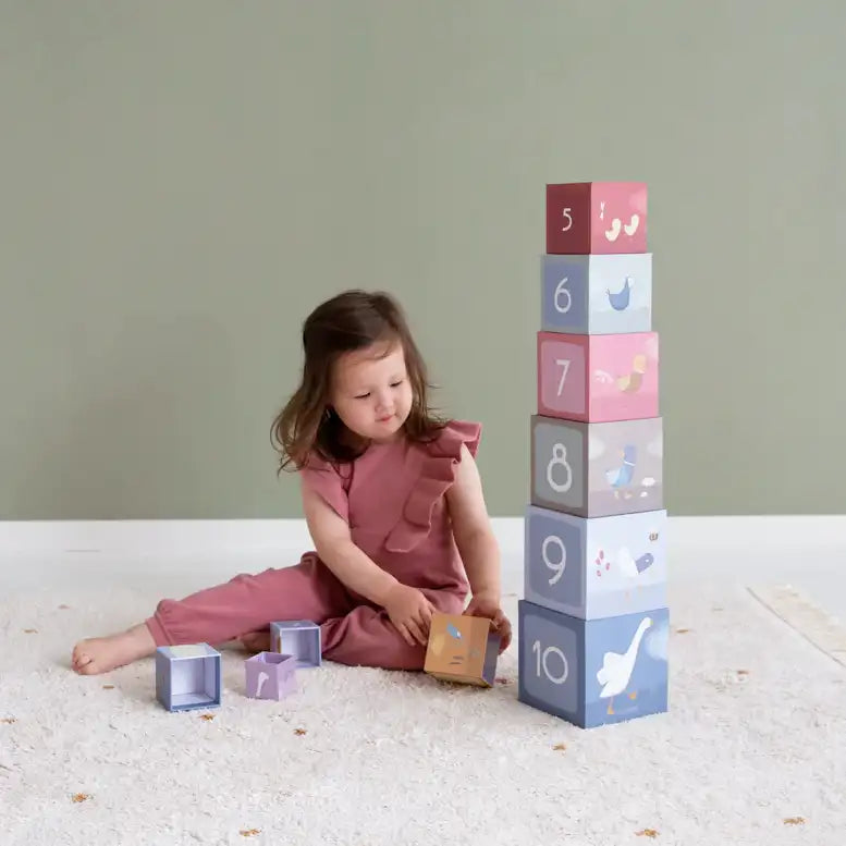 Little Goose Cardboard Building Cube Blocks