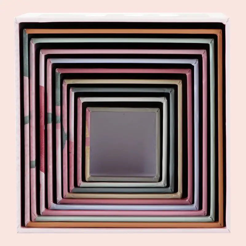 Fairy Garden Building Cube Blocks Cardboard