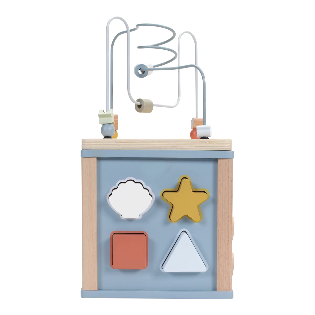 Wooden Activity Cube Ocean
