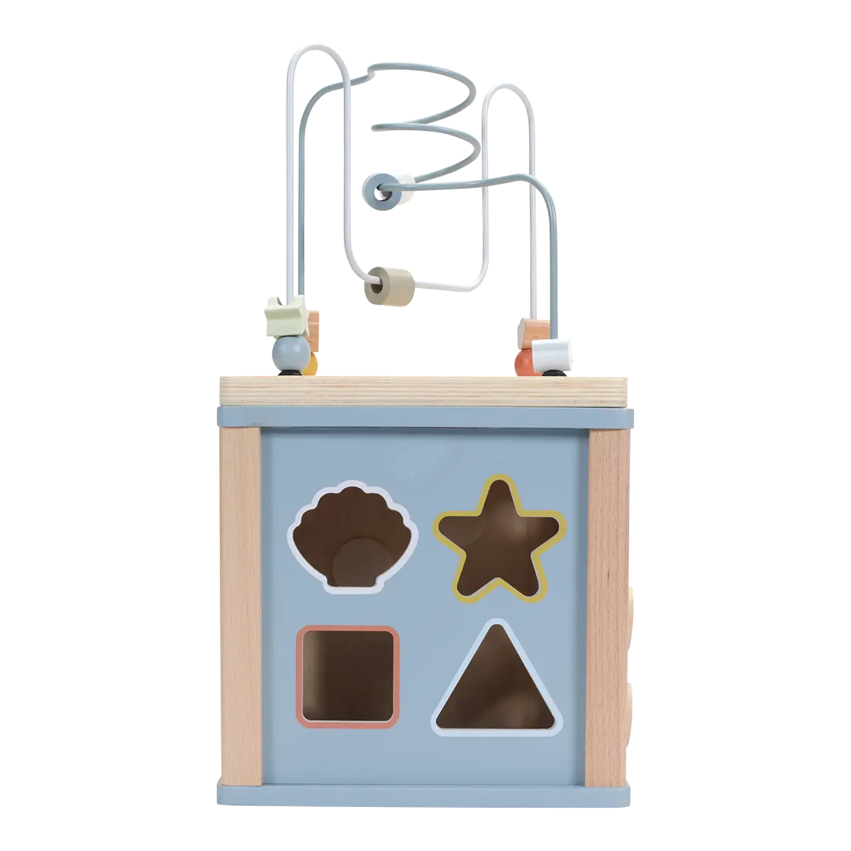 Wooden Activity Cube Ocean