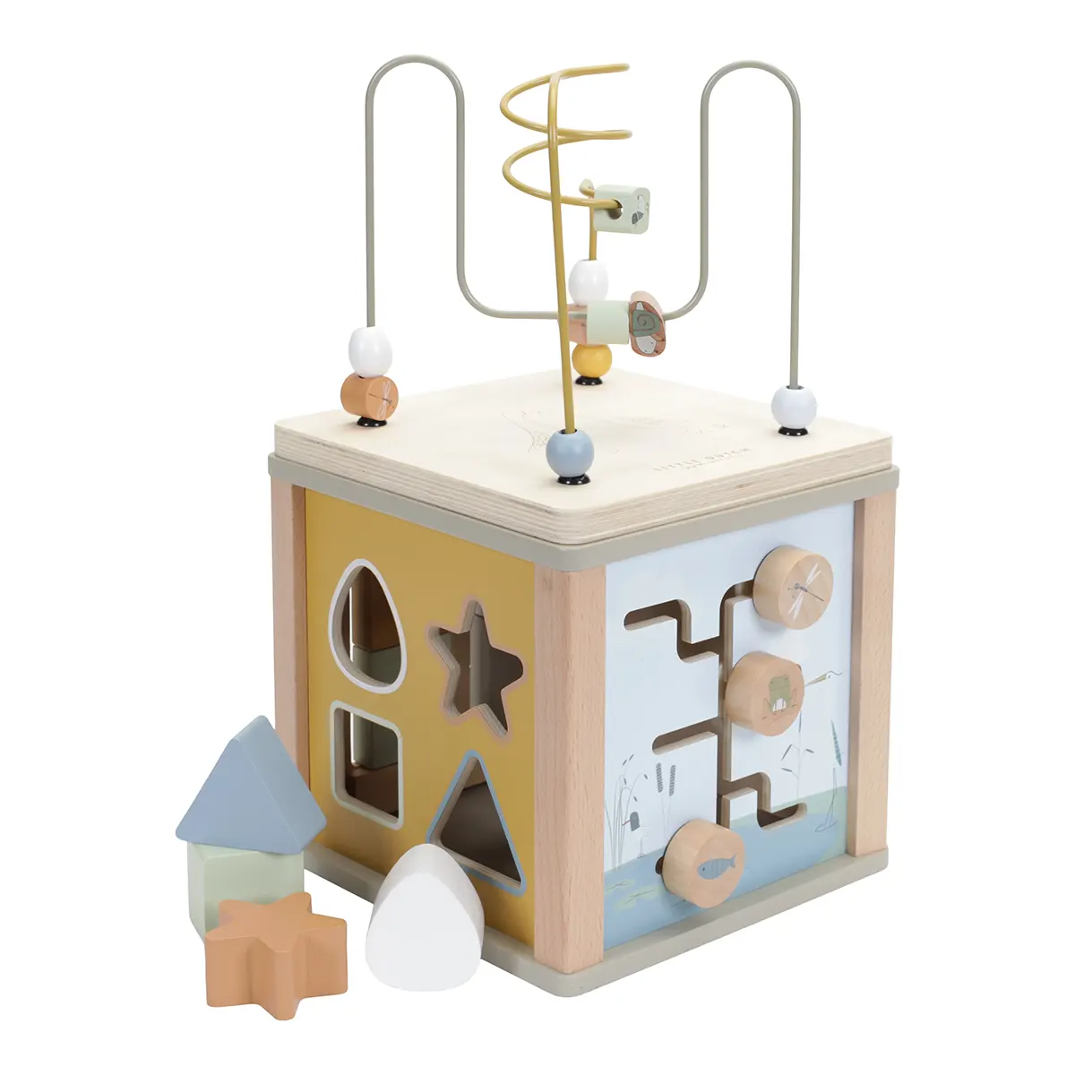 Wooden Activity Cube Little Goose