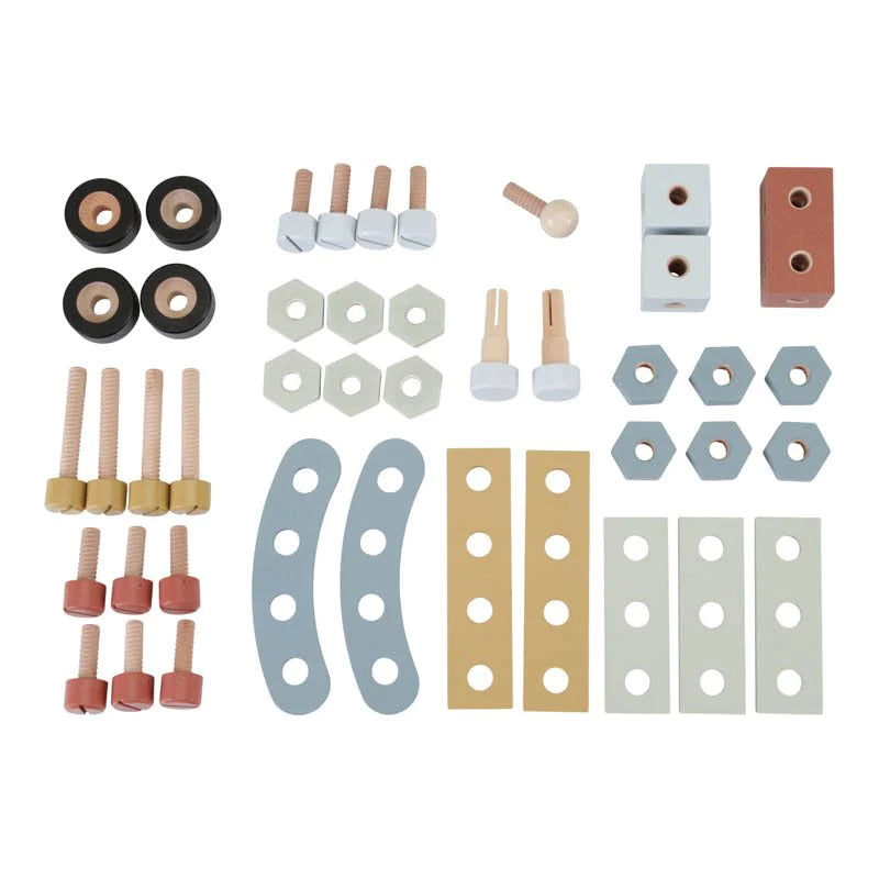 Wooden Workbench, Drill and Toolbelt DIY Tool Bundle