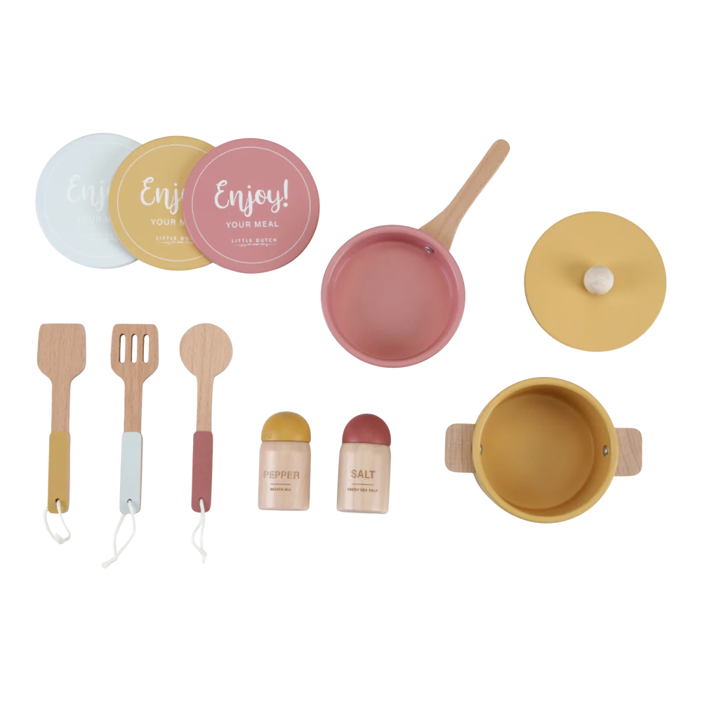 Wooden Play Kitchen in Mint