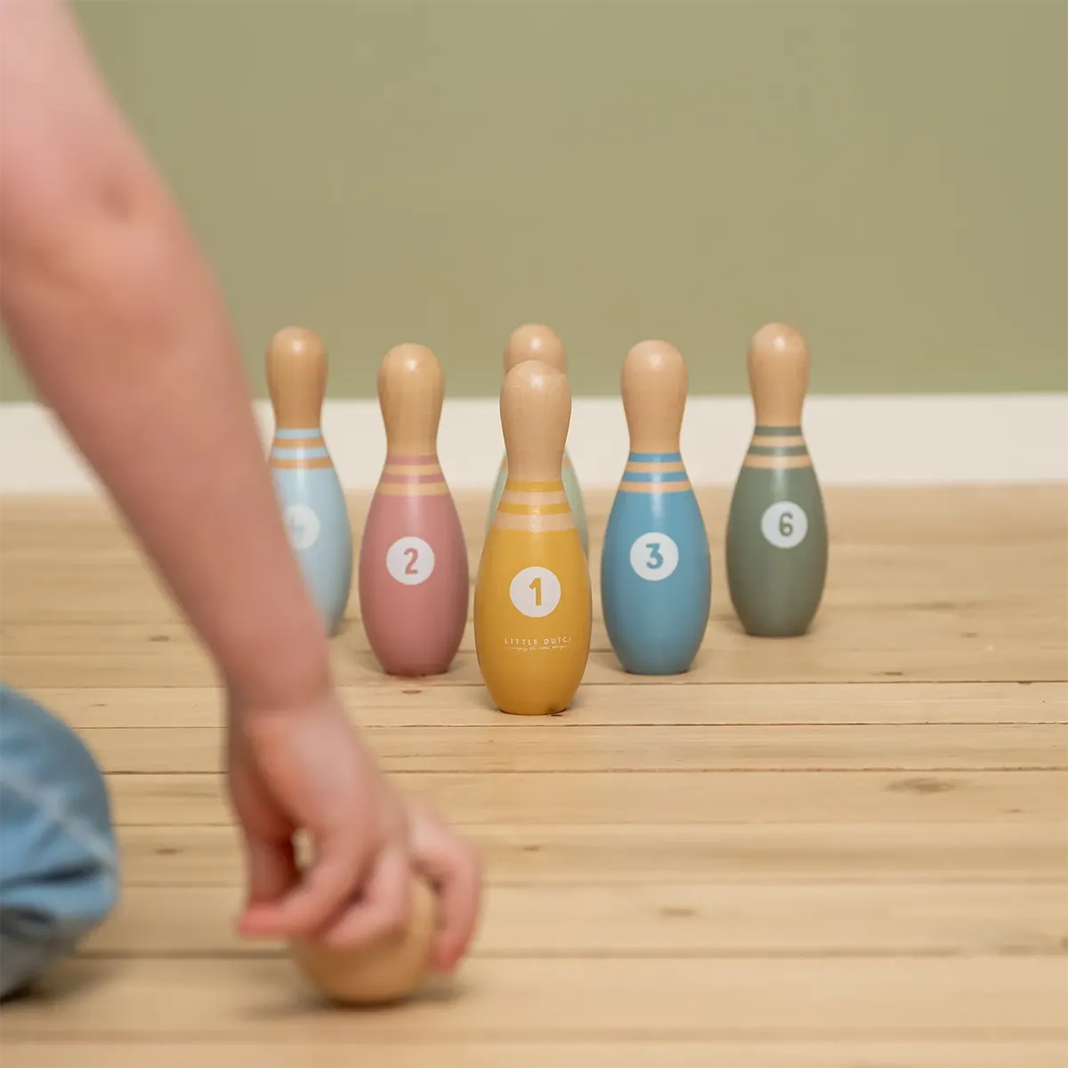 Wooden Bowling Set