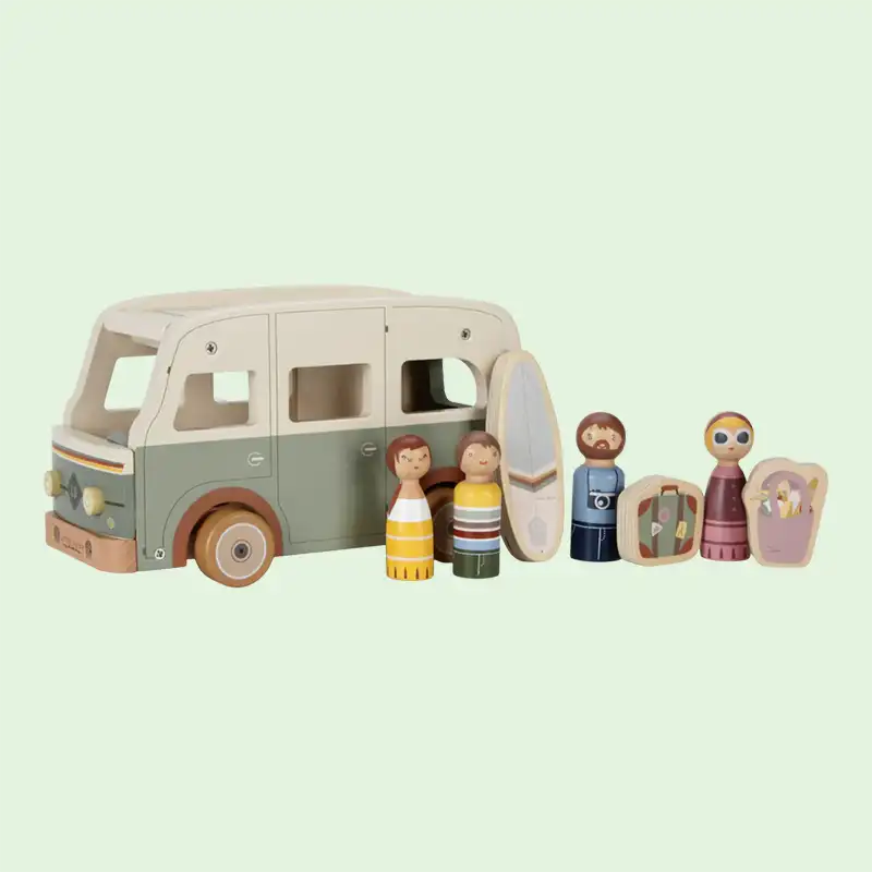Wooden Vintage Campervan Toy
