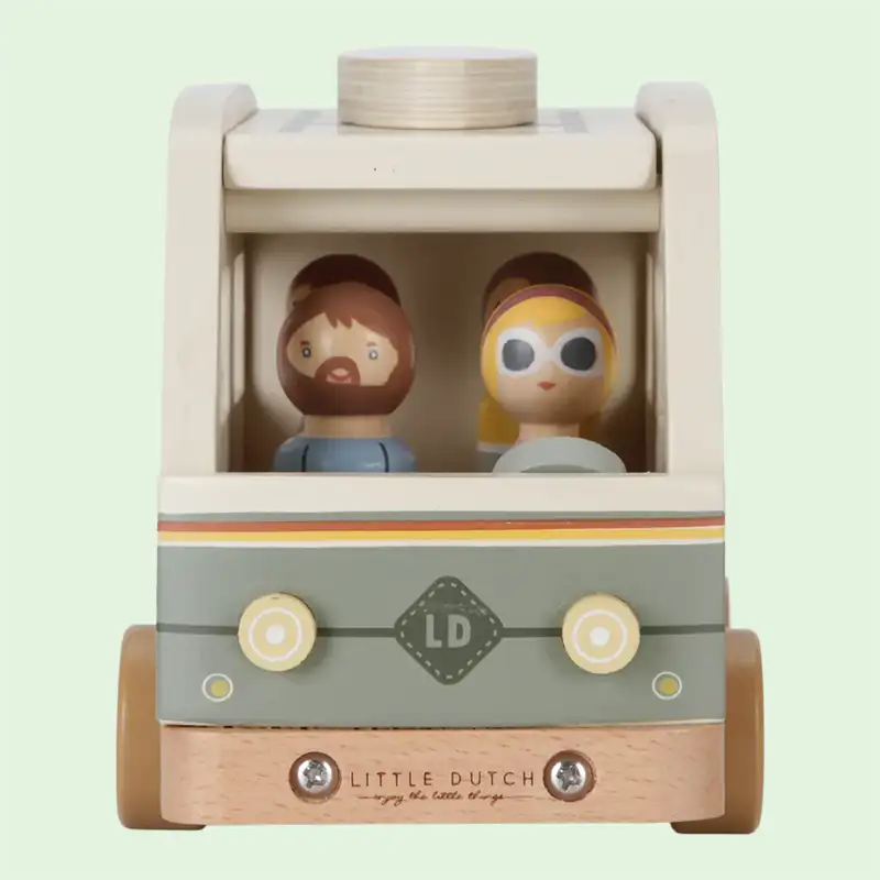 Wooden Vintage Campervan Toy