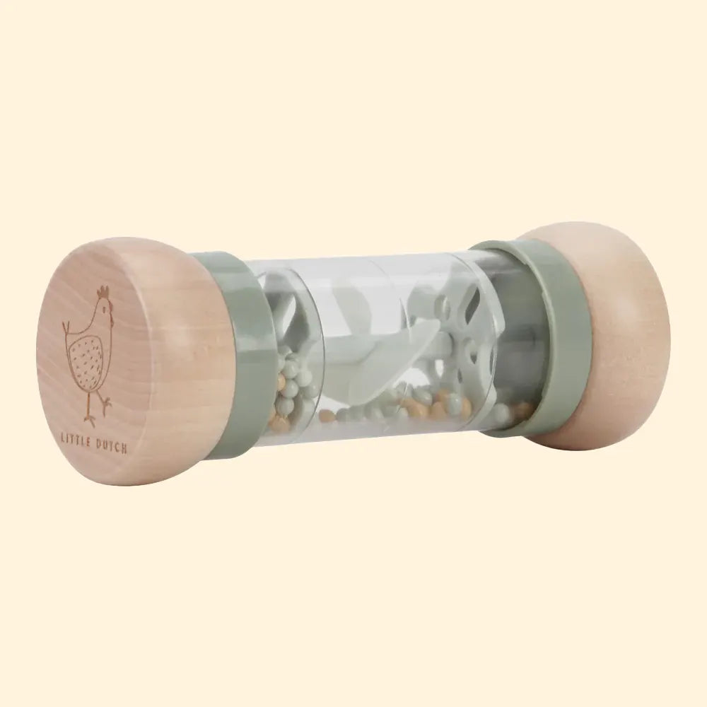 Sensory Baby Rain Rattle - Little Farm