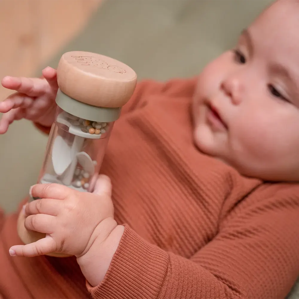 Sensory Baby Rain Rattle - Little Farm