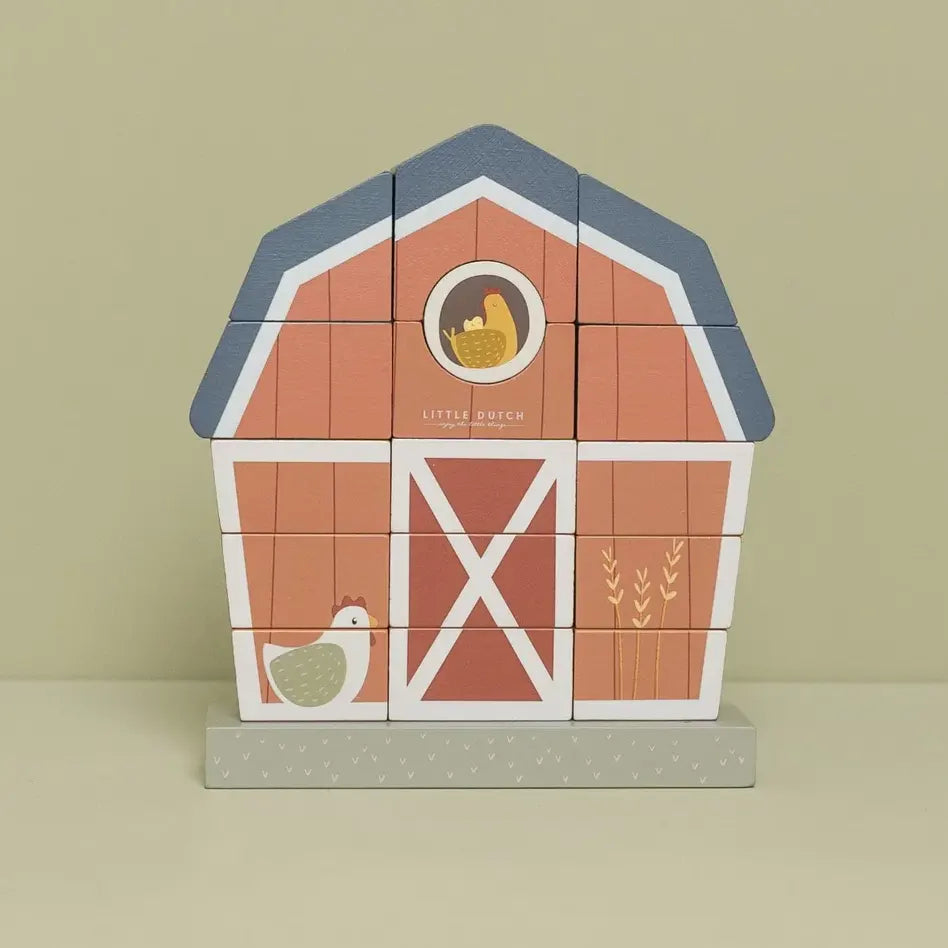 Stacking Wooden Little Farm House