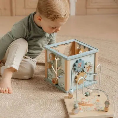 Forest Friends Wooden Activity Cube