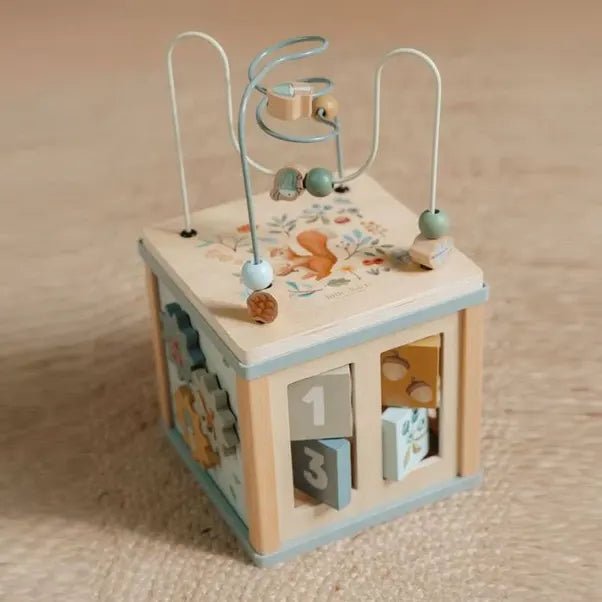 Forest Friends Wooden Activity Cube