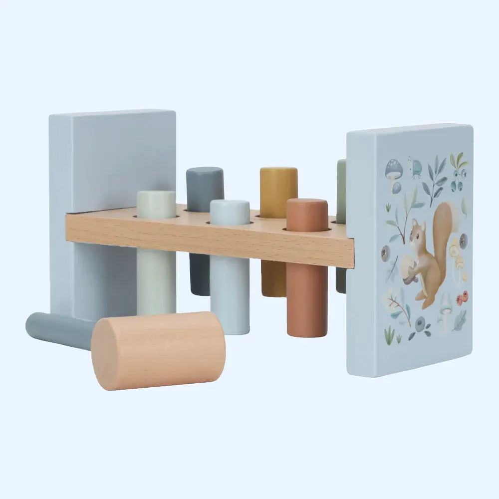 Forest Friends Wooden Hammer Pounding Bench