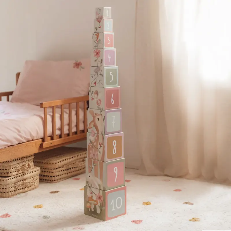 Fairy Garden Building Cube Blocks Cardboard