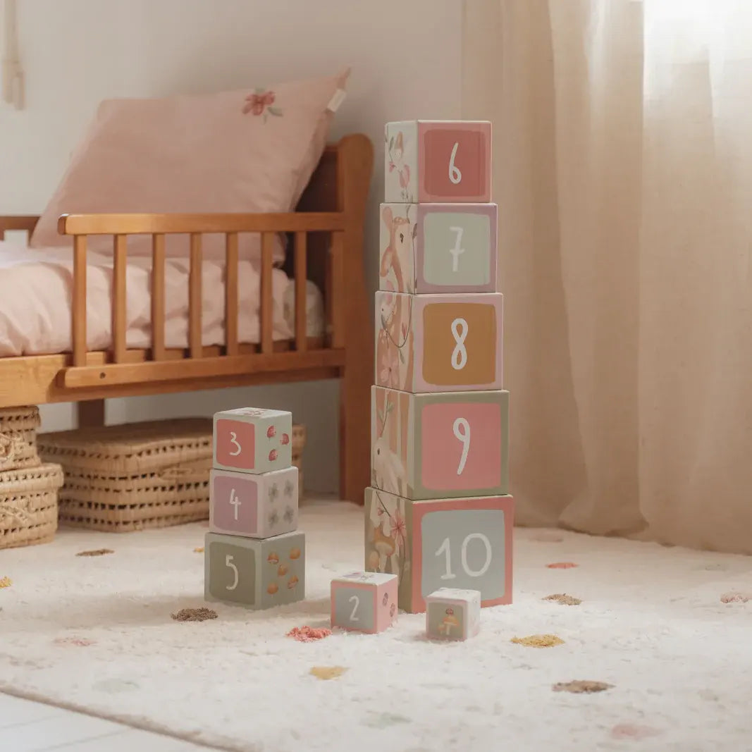 Fairy Garden Building Cube Blocks Cardboard