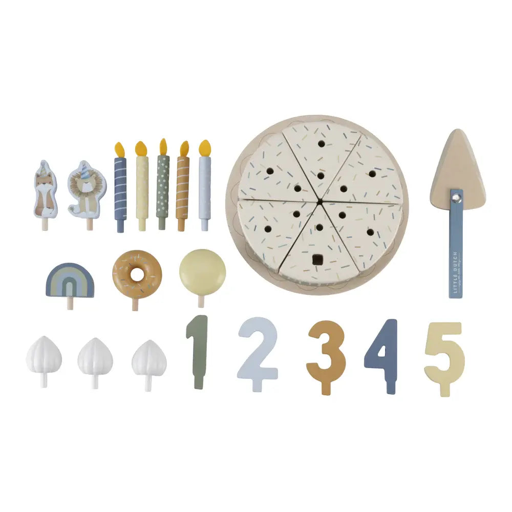 Birthday Cake and Crown Blue Bundle