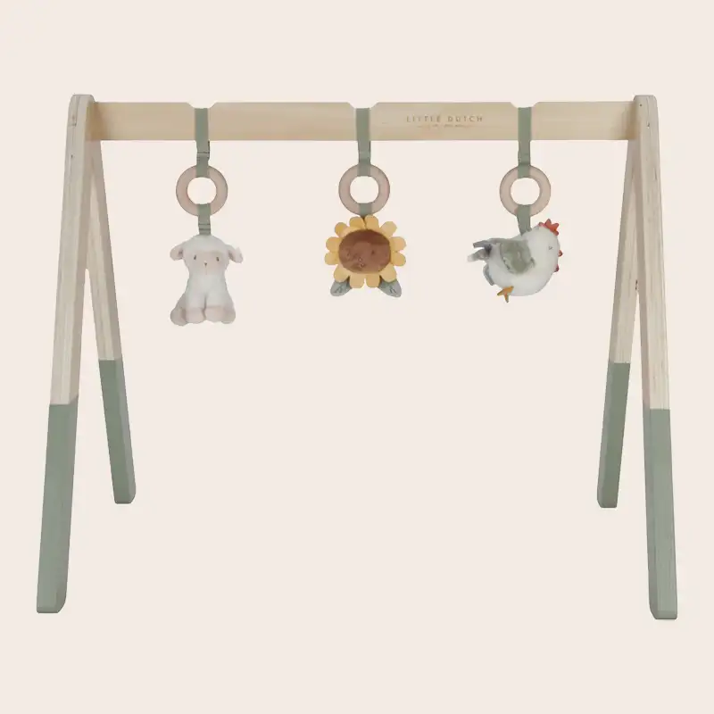 Little Farm Wooden Play Activity Baby Gym (Excludes Mat)