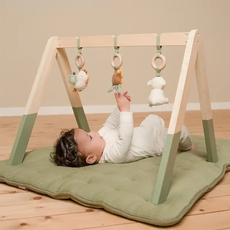 Little Farm Wooden Play Activity Baby Gym (Excludes Mat)