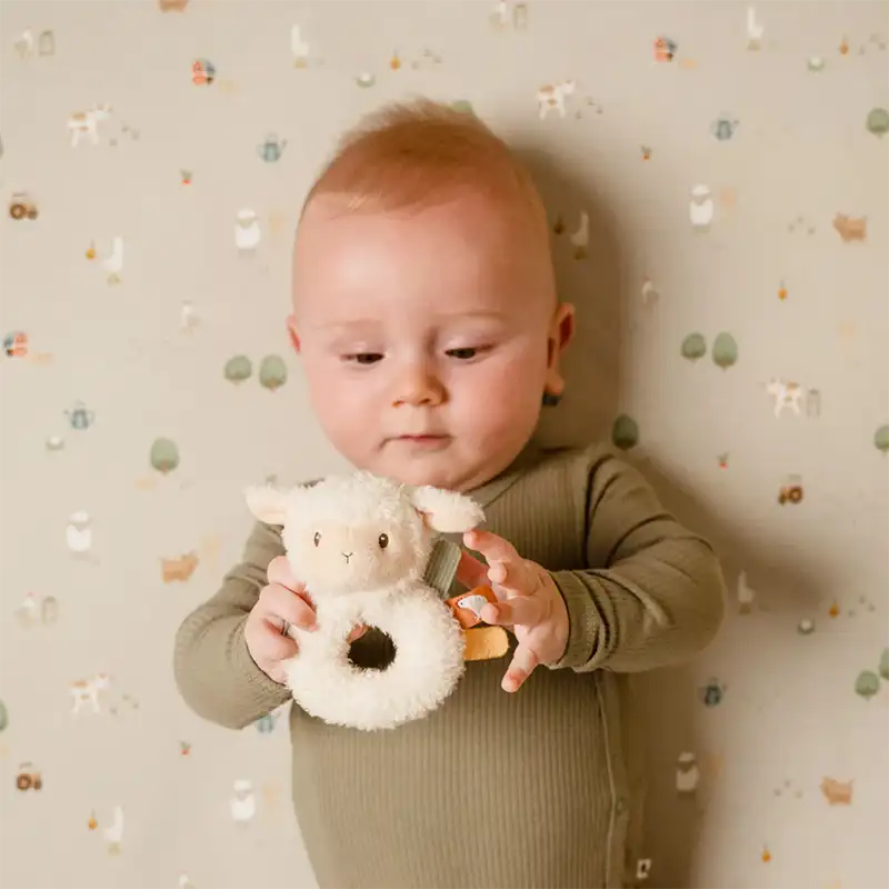 Soft & Sensory Baby Rattle - Little Farm Sheep