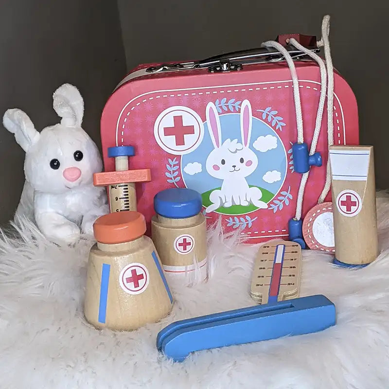 Wooden Vet Doctor Kit