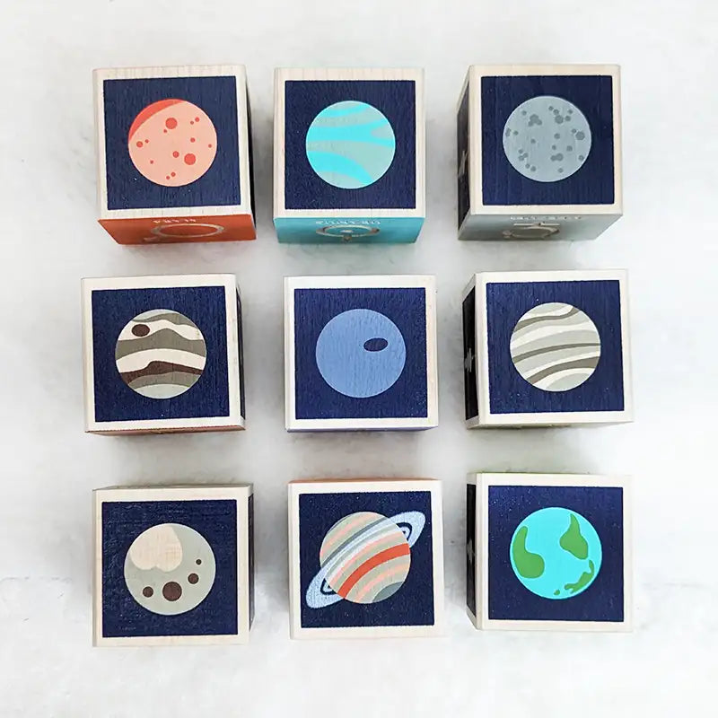 Planet Wooden Blocks