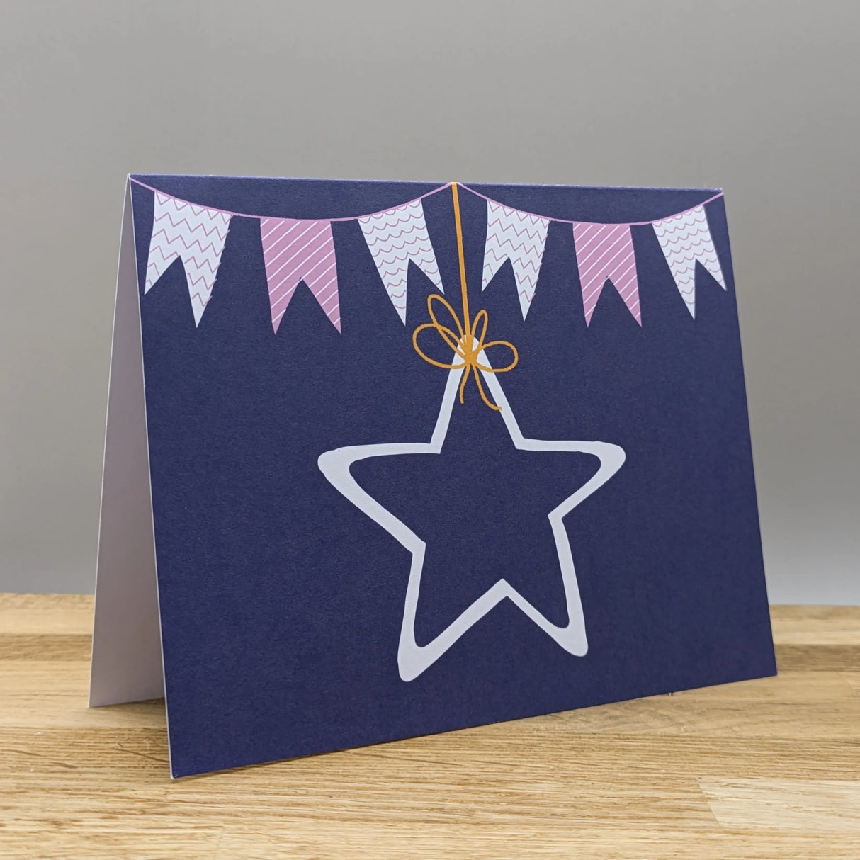 Star Bunting Greeting Card by Elena
