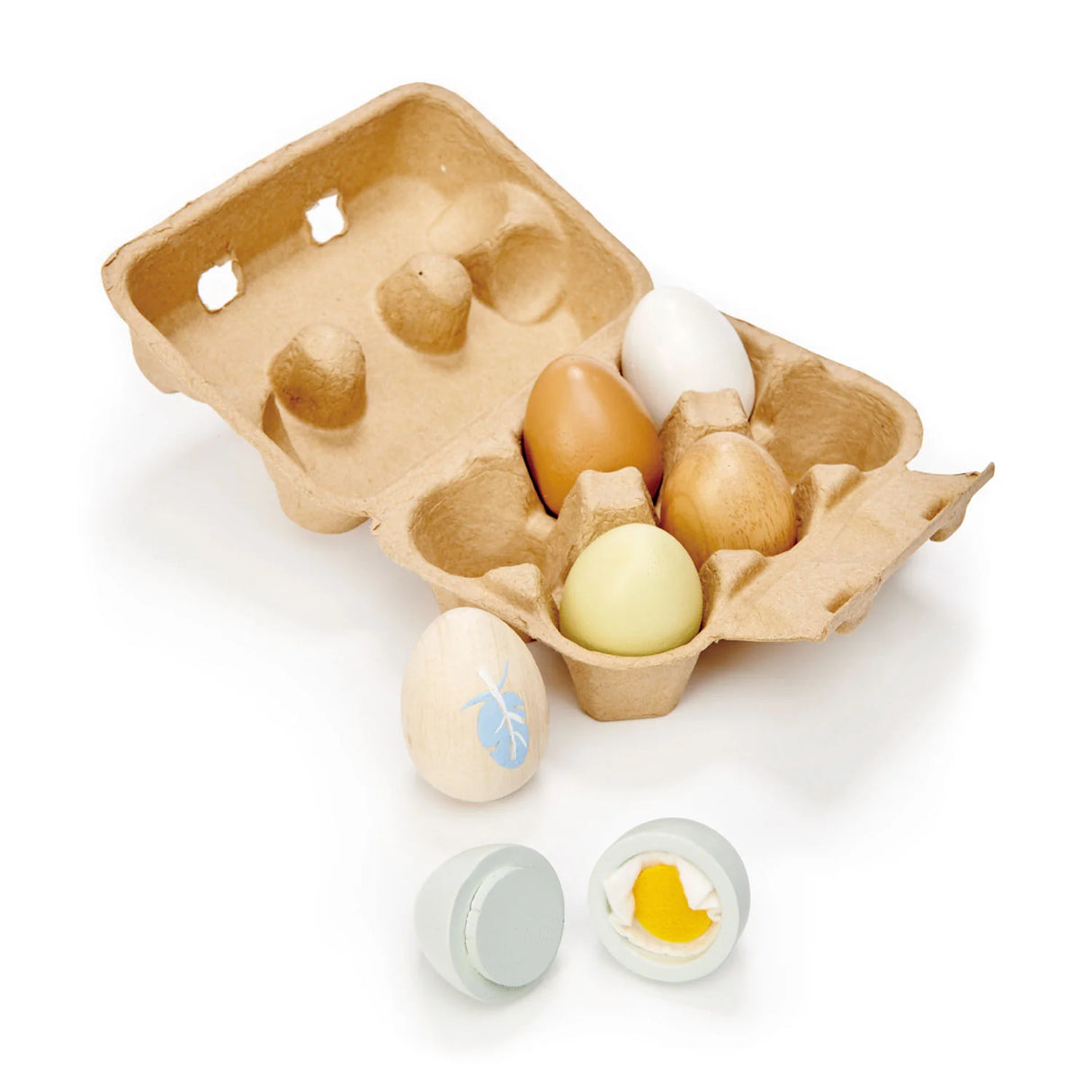 Wooden Eggs Playset
