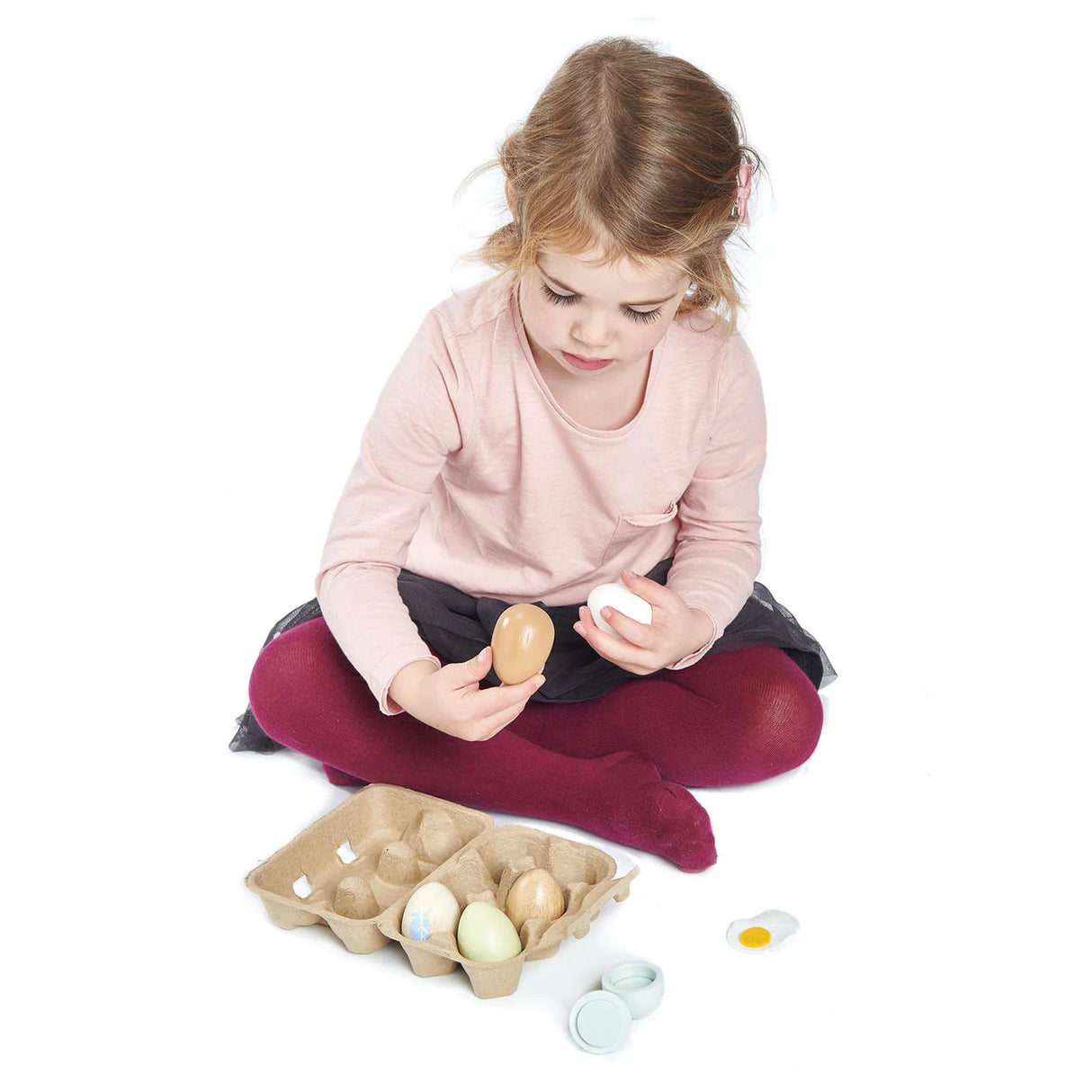 Wooden Eggs Playset