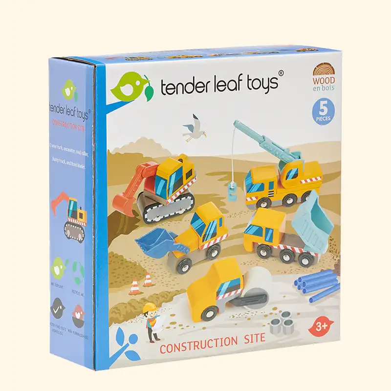 Wooden Construction Site Vehicles