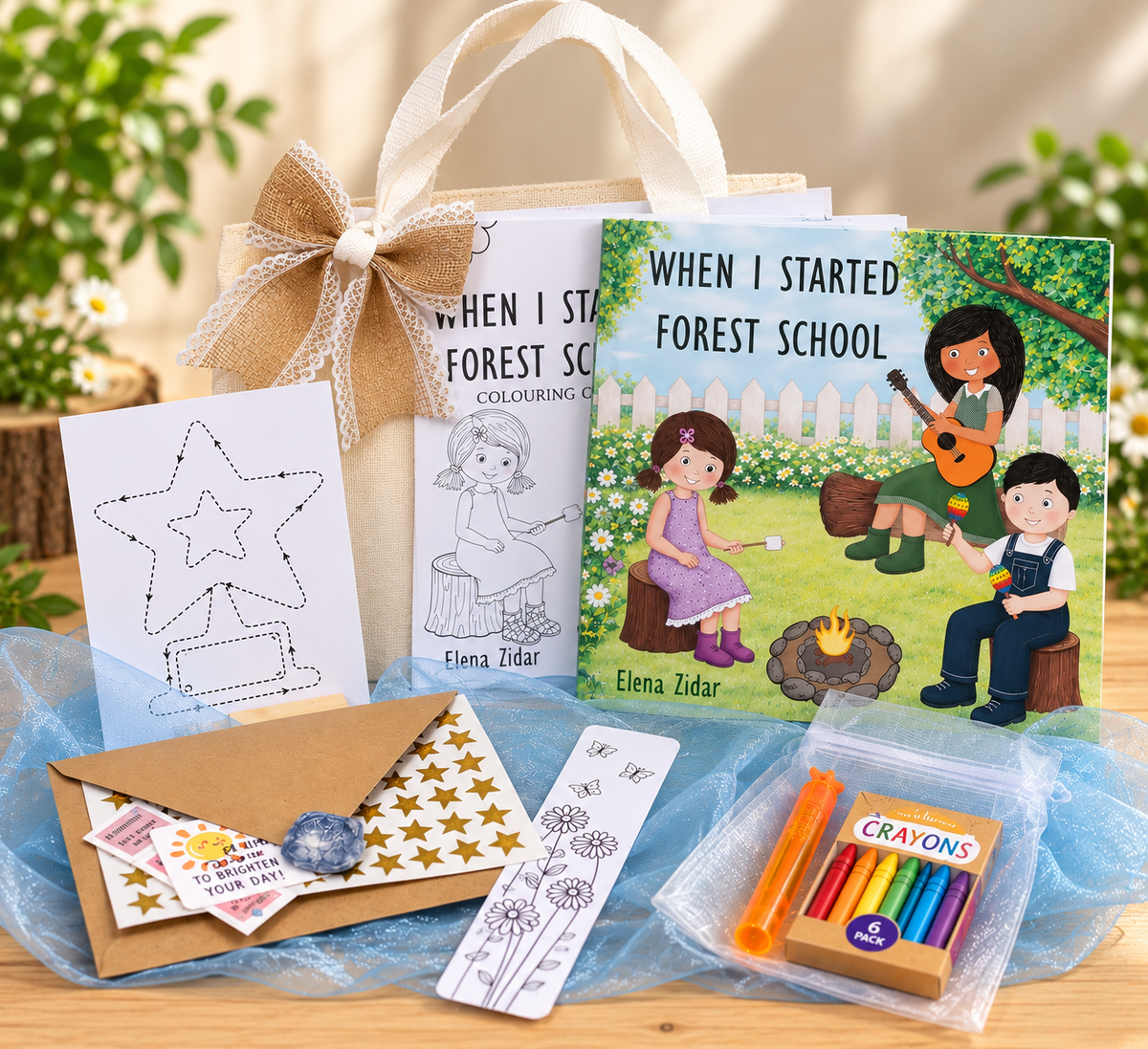 When I Started Forest School Gift Bundle - Blue
