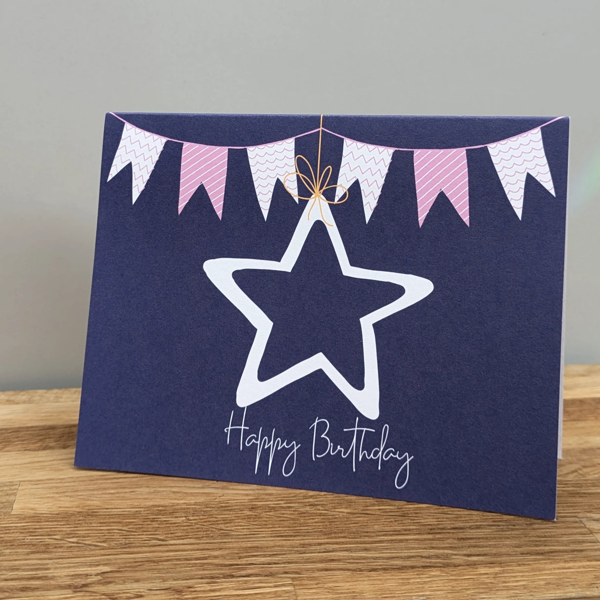 Birthday Card Star Bunting by Elena