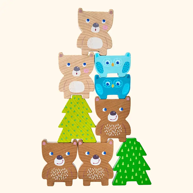Wooden Stacking Toy Forest Animals