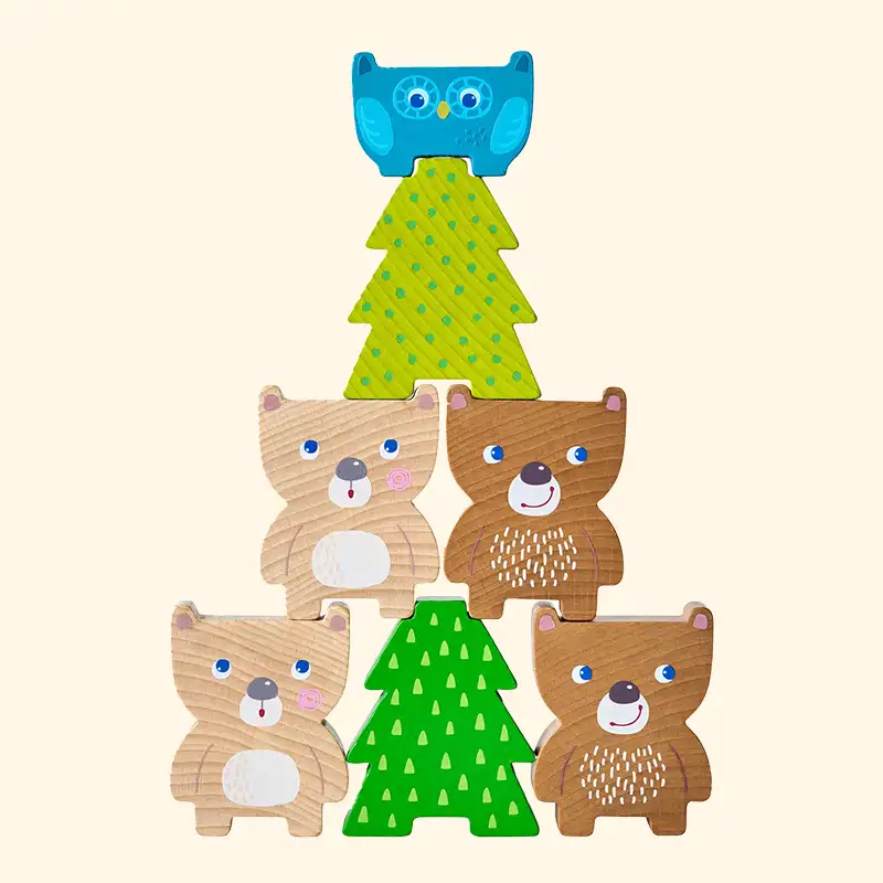 Wooden Stacking Toy Forest Animals