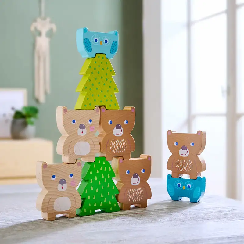 Wooden Stacking Toy Forest Animals