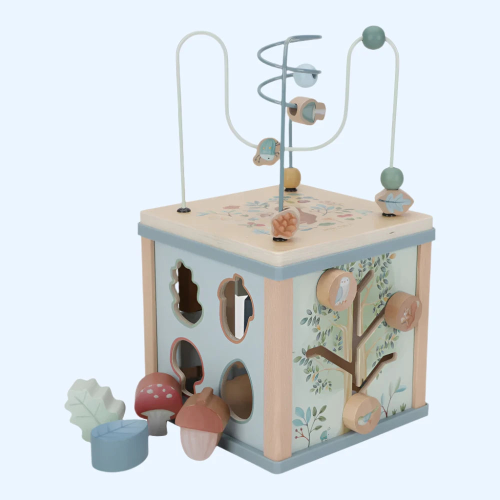 Forest Friends Wooden Activity Cube