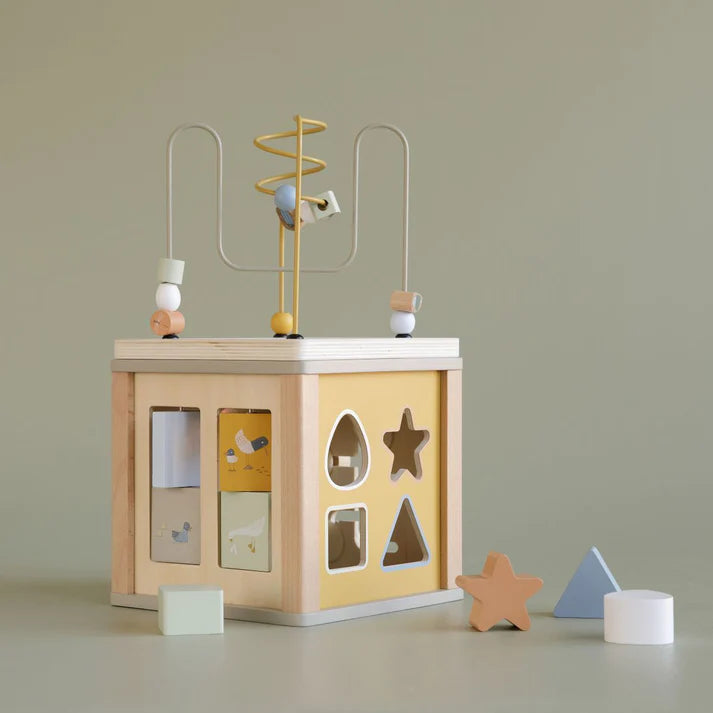 Wooden Activity Cube Little Goose