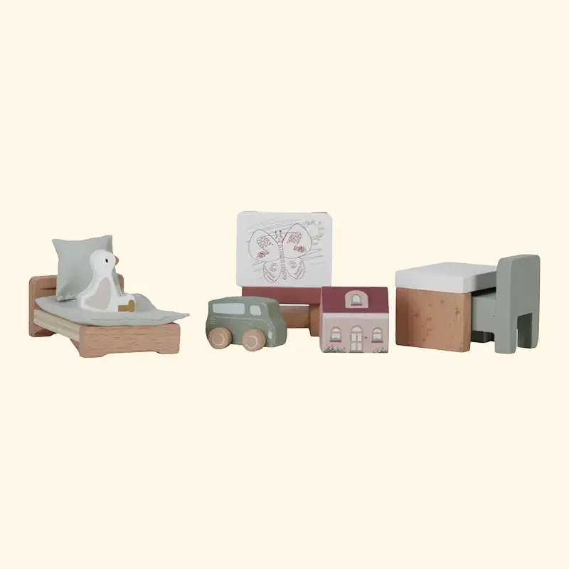 Wooden Doll’s House Children’s Room Expansion set
