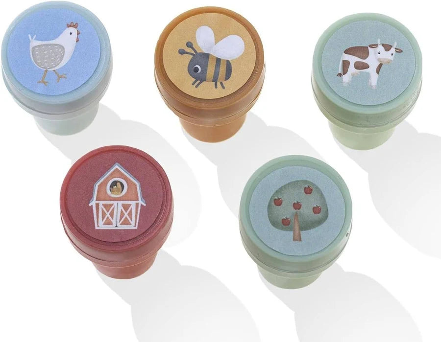 Little Farm Self Inking Stamps Set 16 pieces
