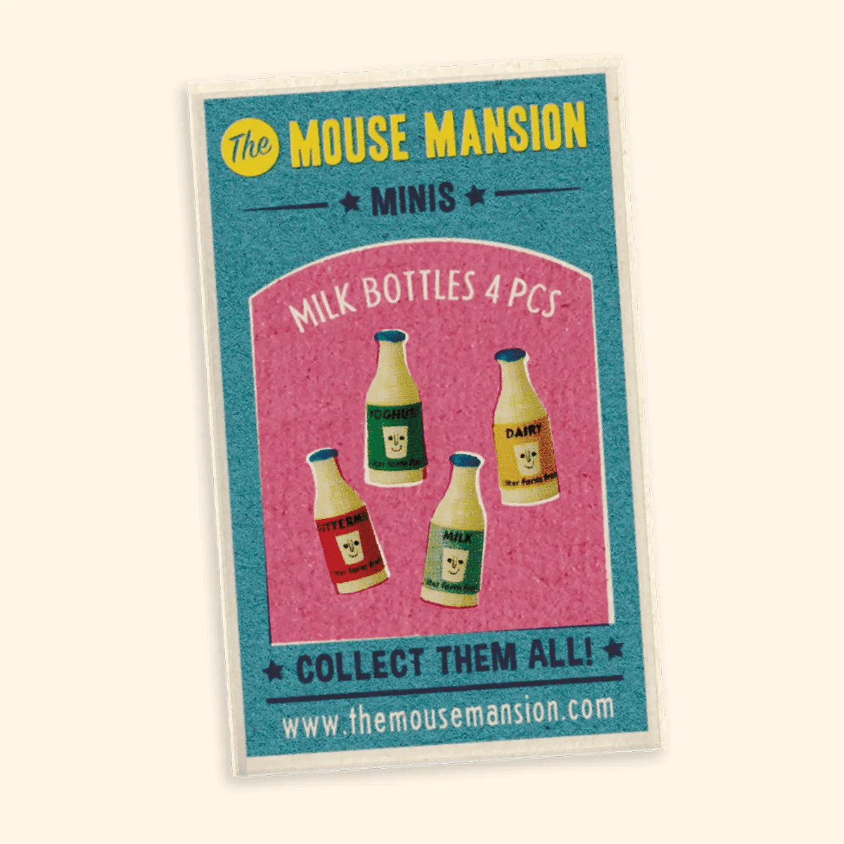 Dolls House Miniature Milk Bottles - Zidar Kid