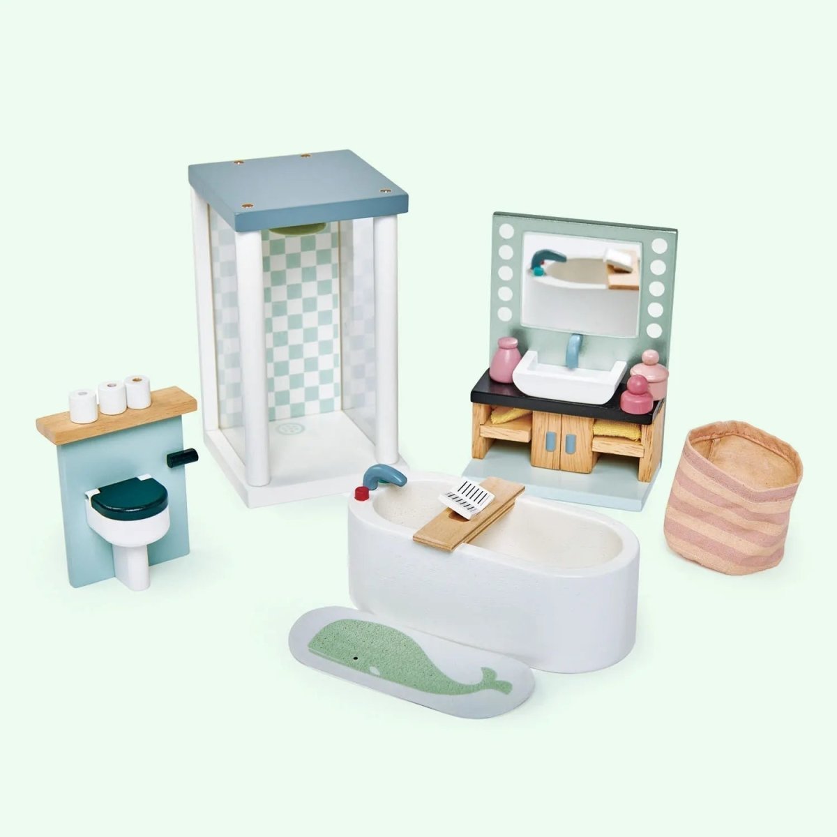 Dovetail Dolls House Bathroom Furniture - Zidar Kid