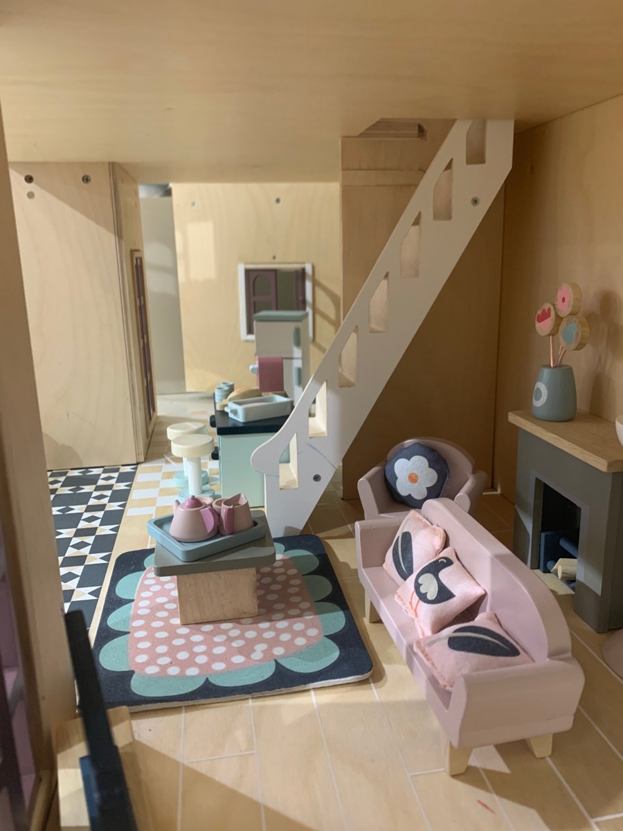 Dovetail Dolls House Sitting Room Furniture - Zidar Kid