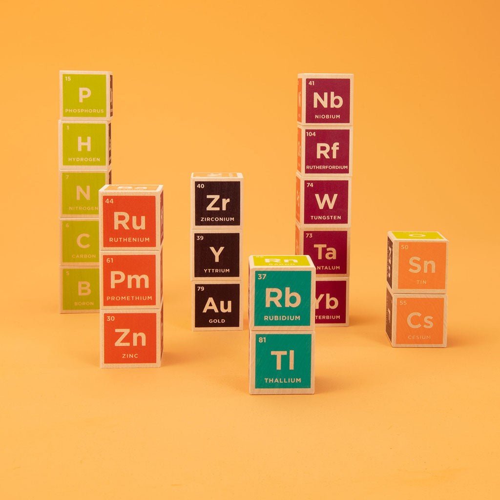Periodic Table Wooden Block Set - Zidar Kid
